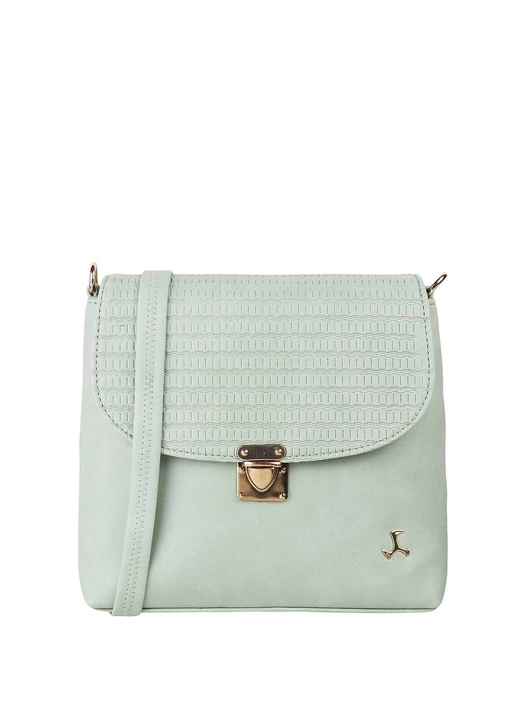 

Mochi Green Textured Sling Bag