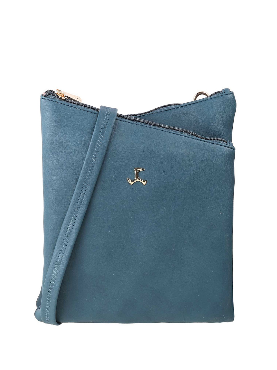 

Mochi Blue Solid Sling Bag