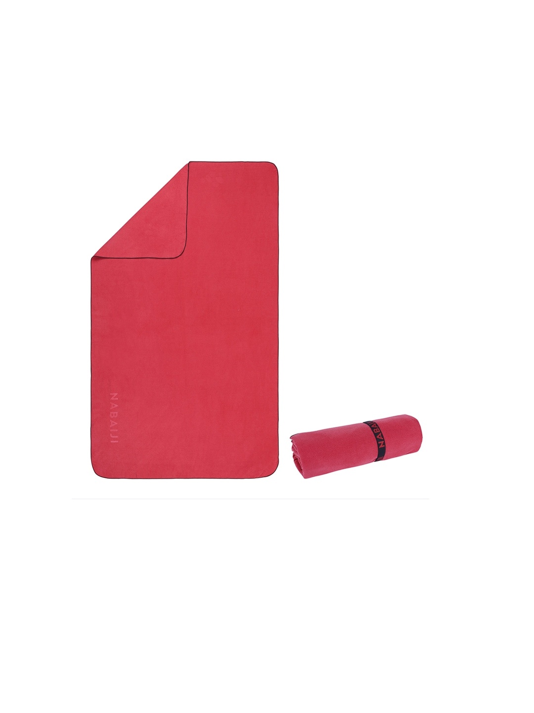 

Nabaiji By Decathlon Unisex Red Solid Quick-Dry 150 GSM Bath Towel