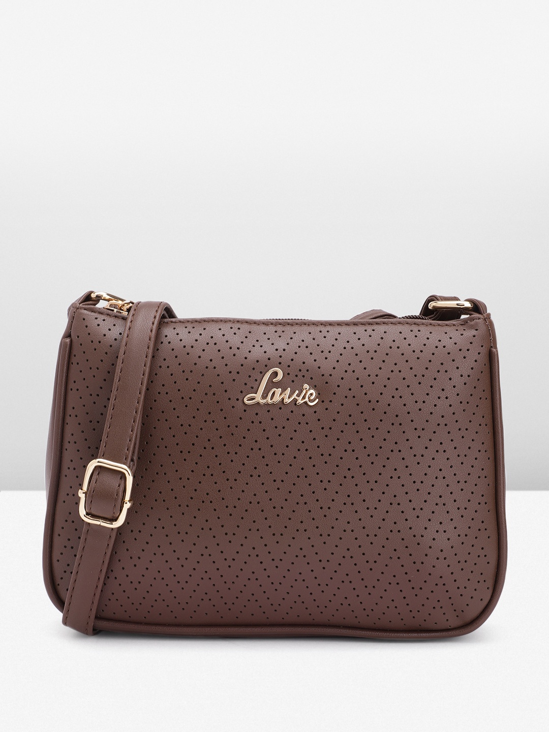 

Lavie Perforated Design Sling Bag, Brown