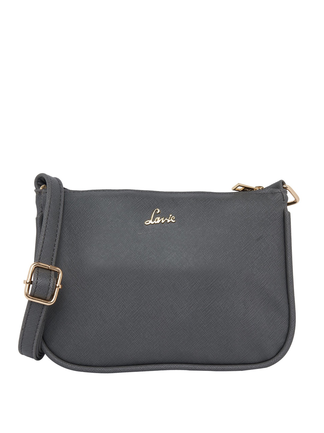 

Lavie Grey Textured Sling Bag