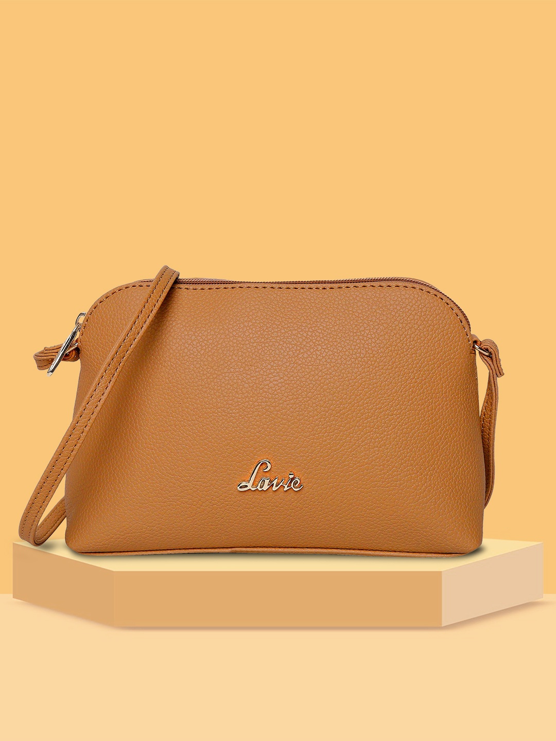 

Lavie Taffy Tan Brown Structured Sling Bag
