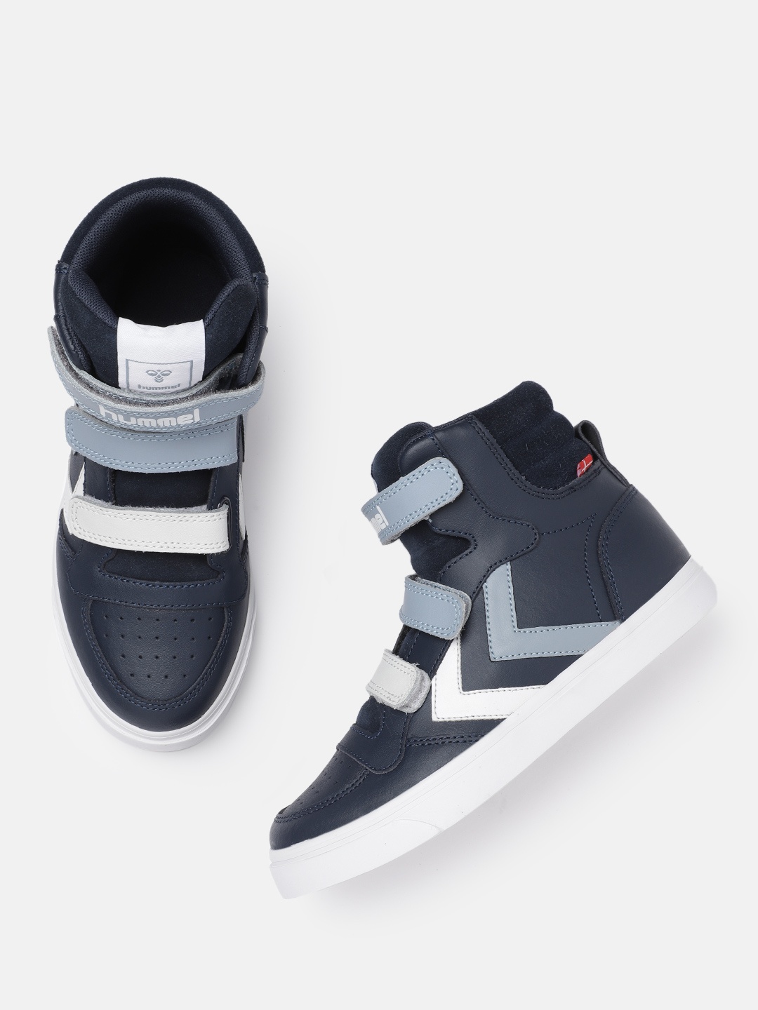 

hummel Infant Boys Black Solid Stadil Pro Mid-Top Sneakers