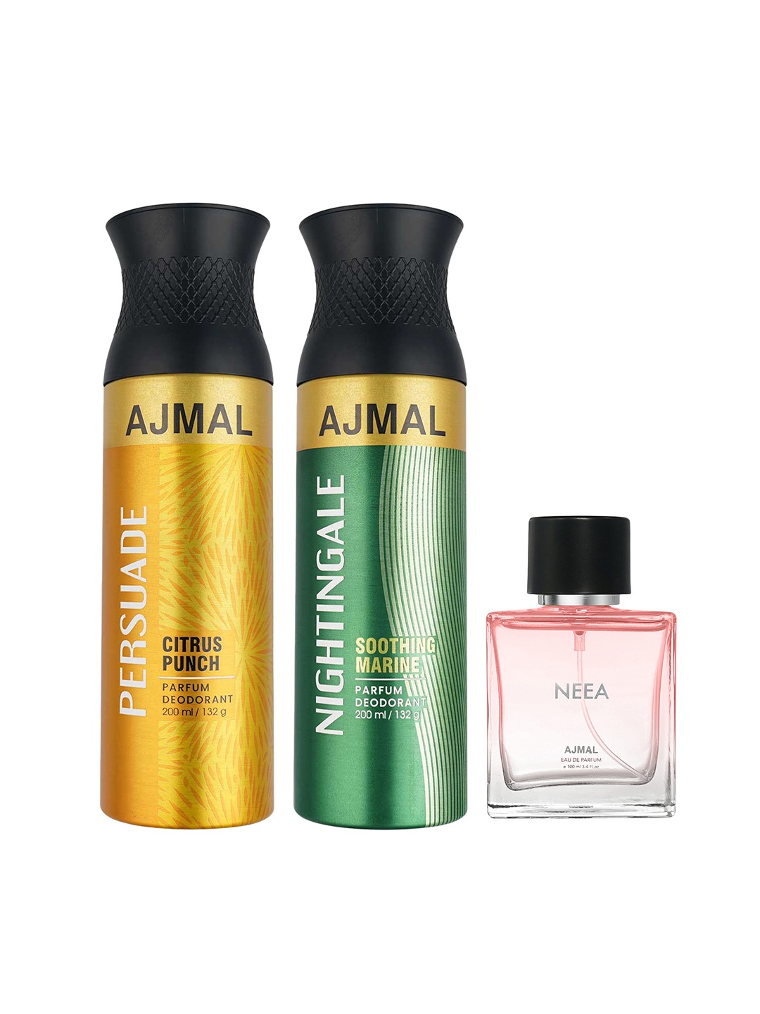 

Ajmal Set of 3 Persuade Deo Nightingale Deo Neea EDP, Multi