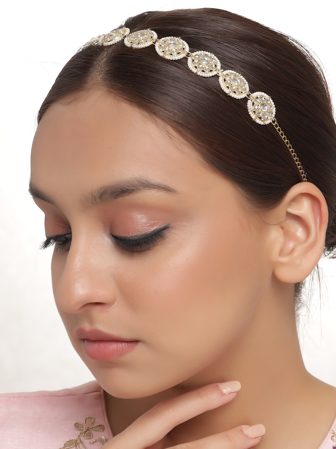

Shoshaa Gold-Toned Beaded Hairband