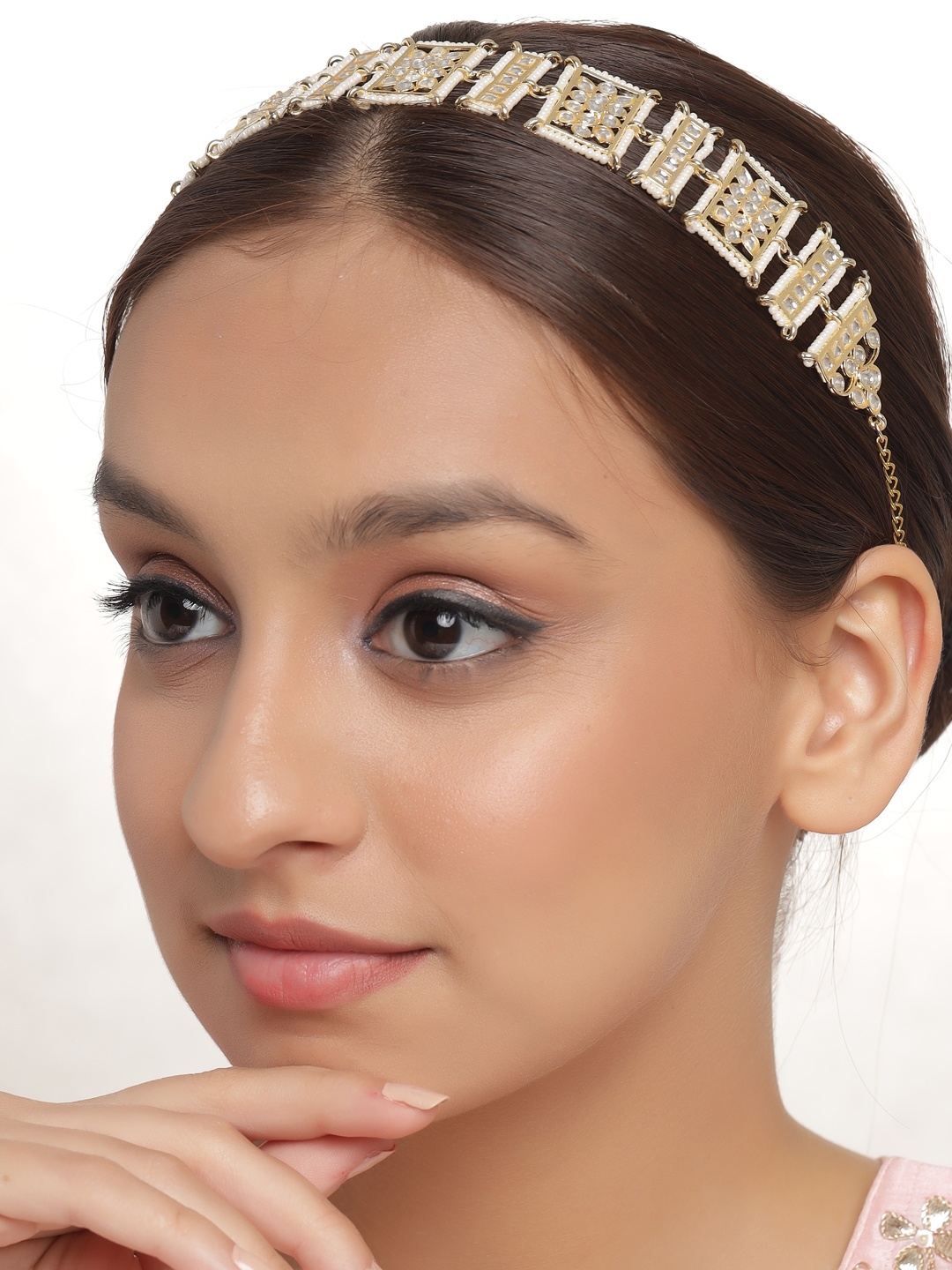 

Shoshaa Gold-Toned Beaded Hairband