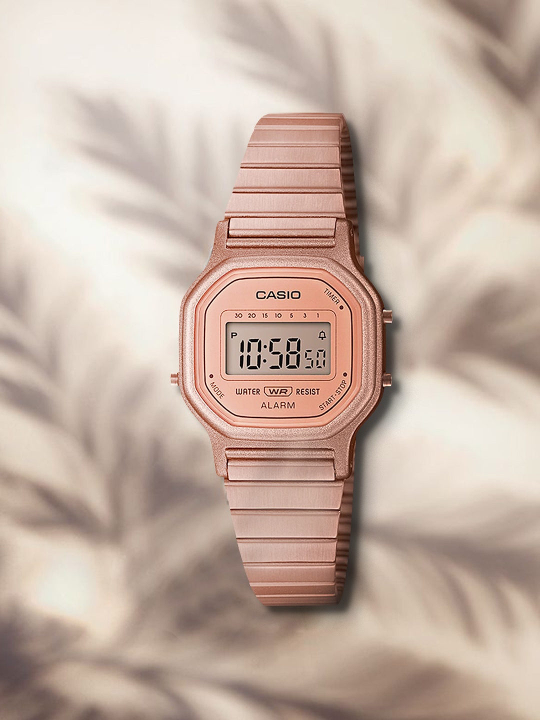 

CASIO Vintage LA-11WR-5ADF Rose Gold Digital Dial Rose Gold Stainless Steel Band D217
