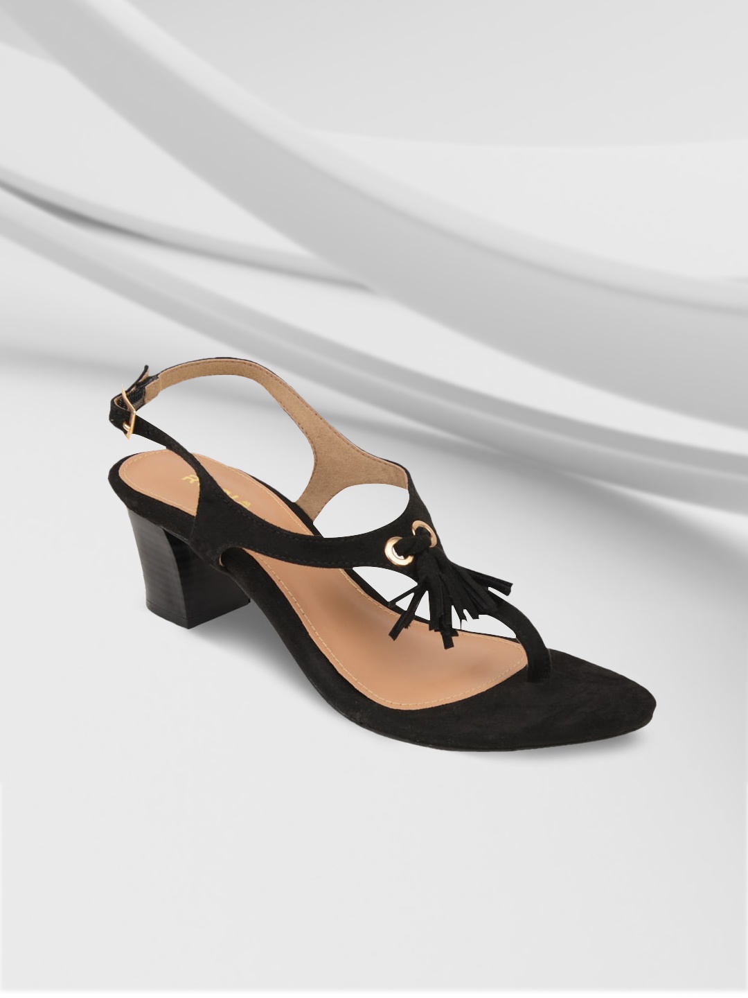 

Rocia Women Black Solid Sandals