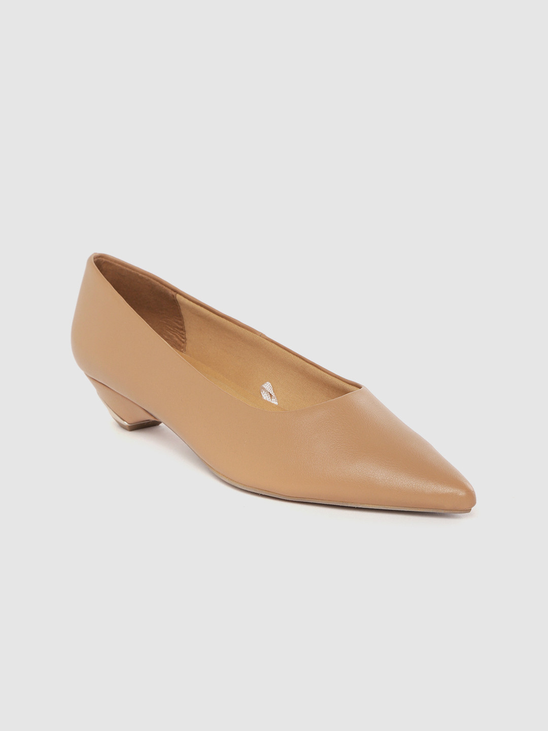 

Carlton London Beige Solid Pumps