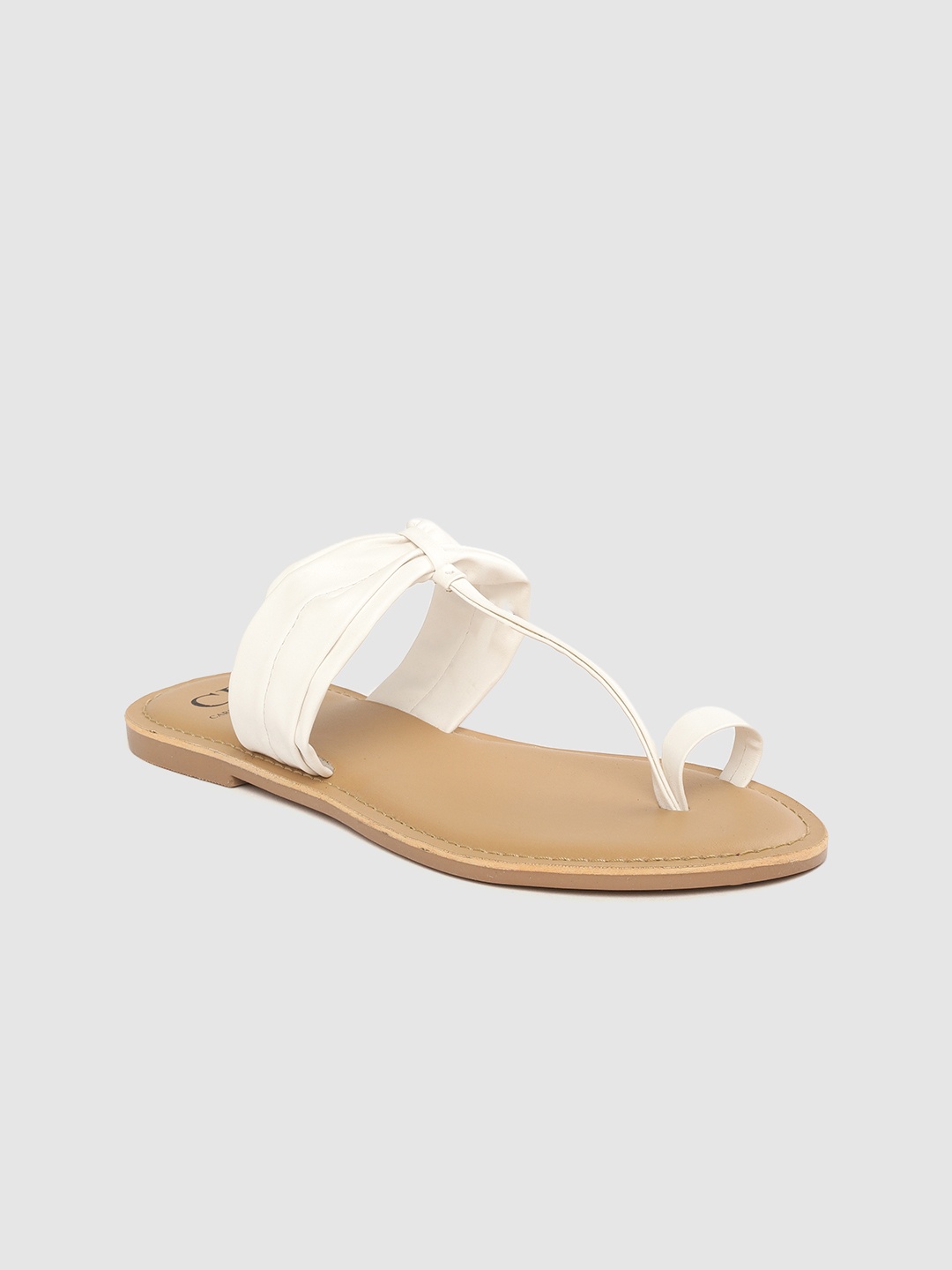 

Carlton London Women White Solid One Toe Flats
