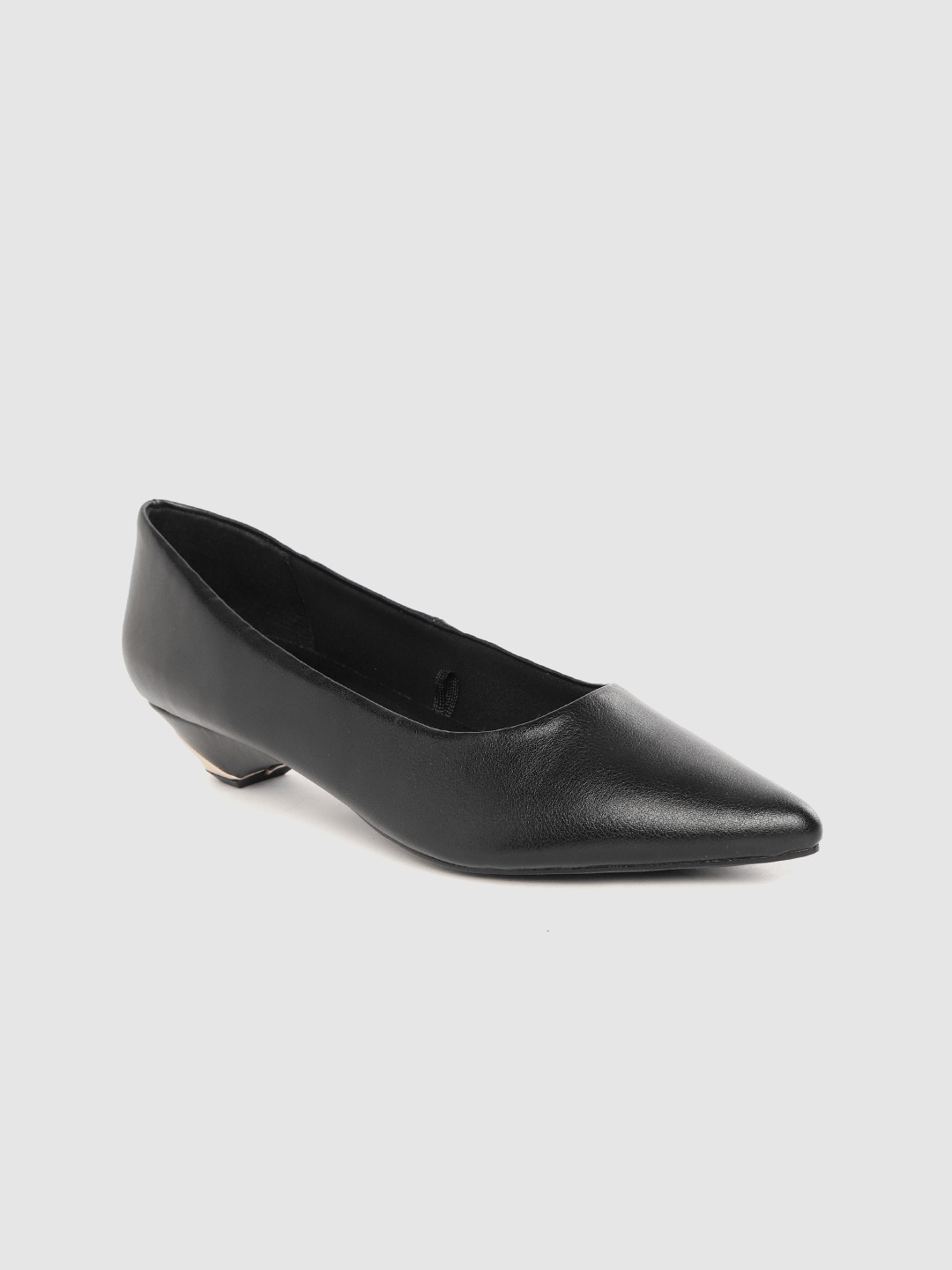 

Carlton London Women Black Solid Pumps