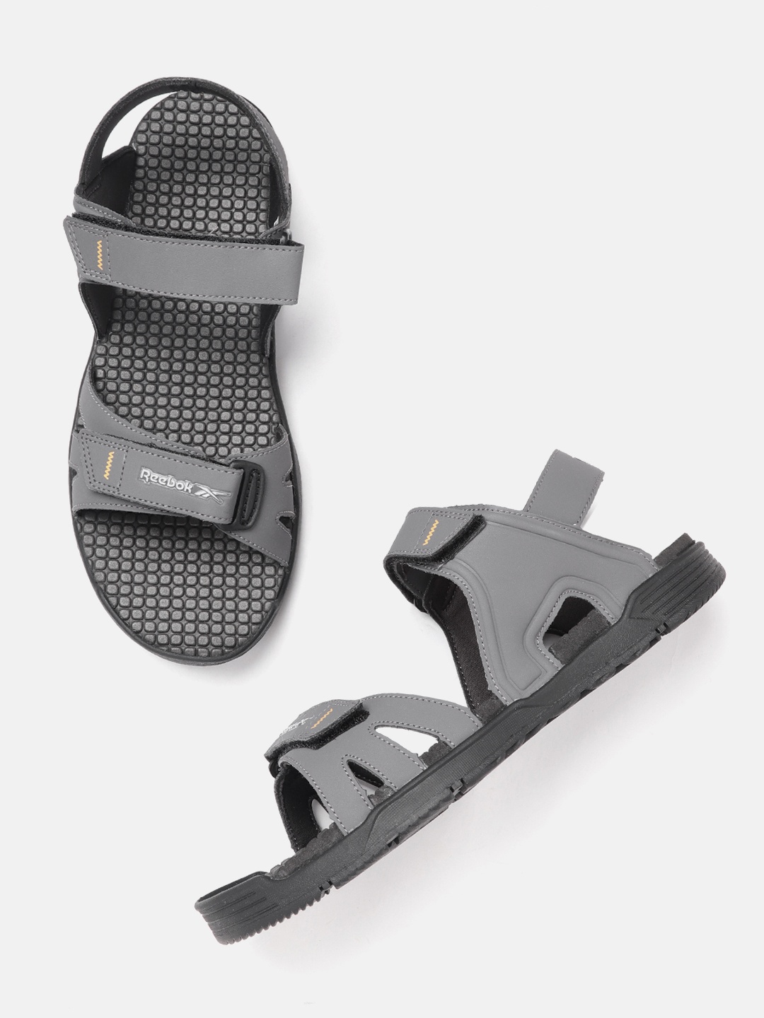

Reebok Men Charcoal Grey Solid MOBO Sports Sandals