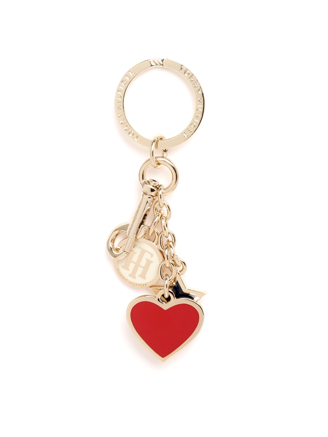 

Tommy Hilfiger Women Gold-Toned & Red Key Chain