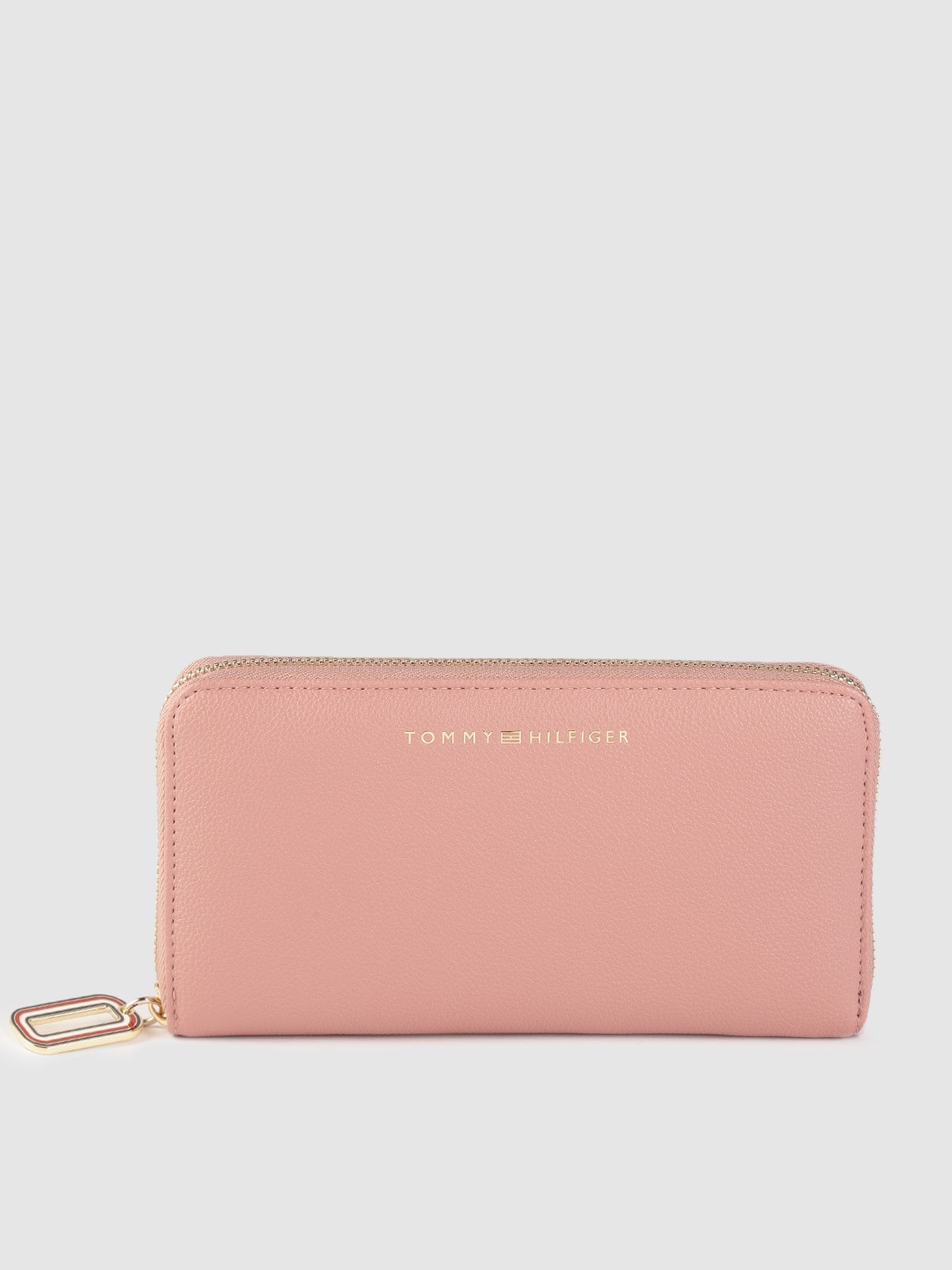 

Tommy Hilfiger Women Dusty Pink Solid Two Fold Wallet