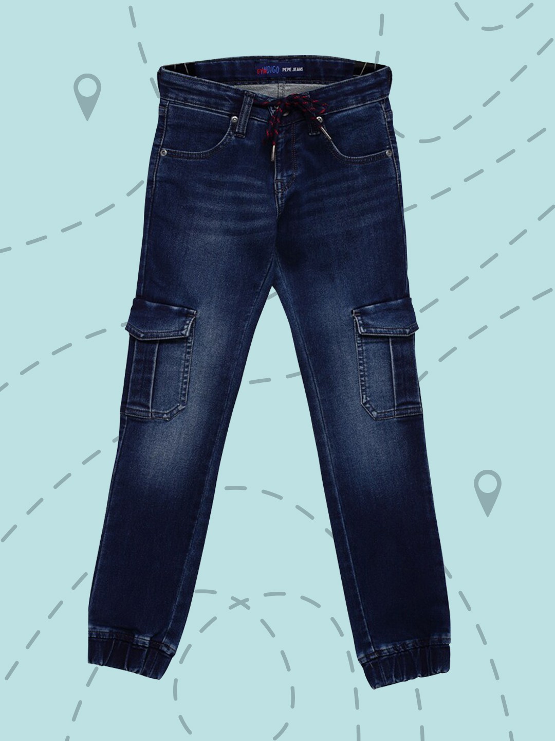

Pepe Jeans Boys Navy Blue Slim Fit Mid-Rise Clean Look Stretchable Jeans