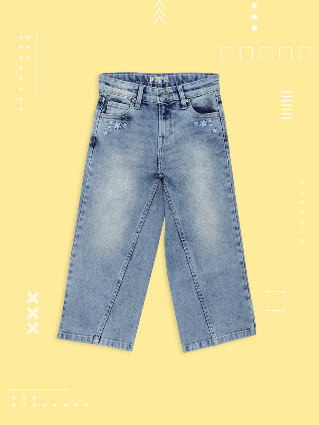 

Pepe Jeans Girls Blue Skinny Fit Mid-Rise Clean Look Stretchable Jeans