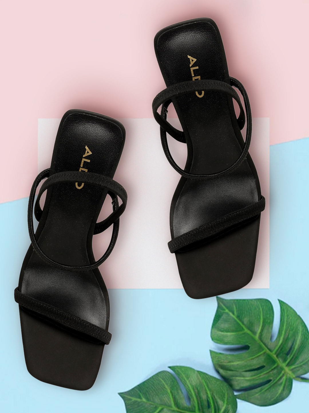 

ALDO Women Black Solid Block Heels