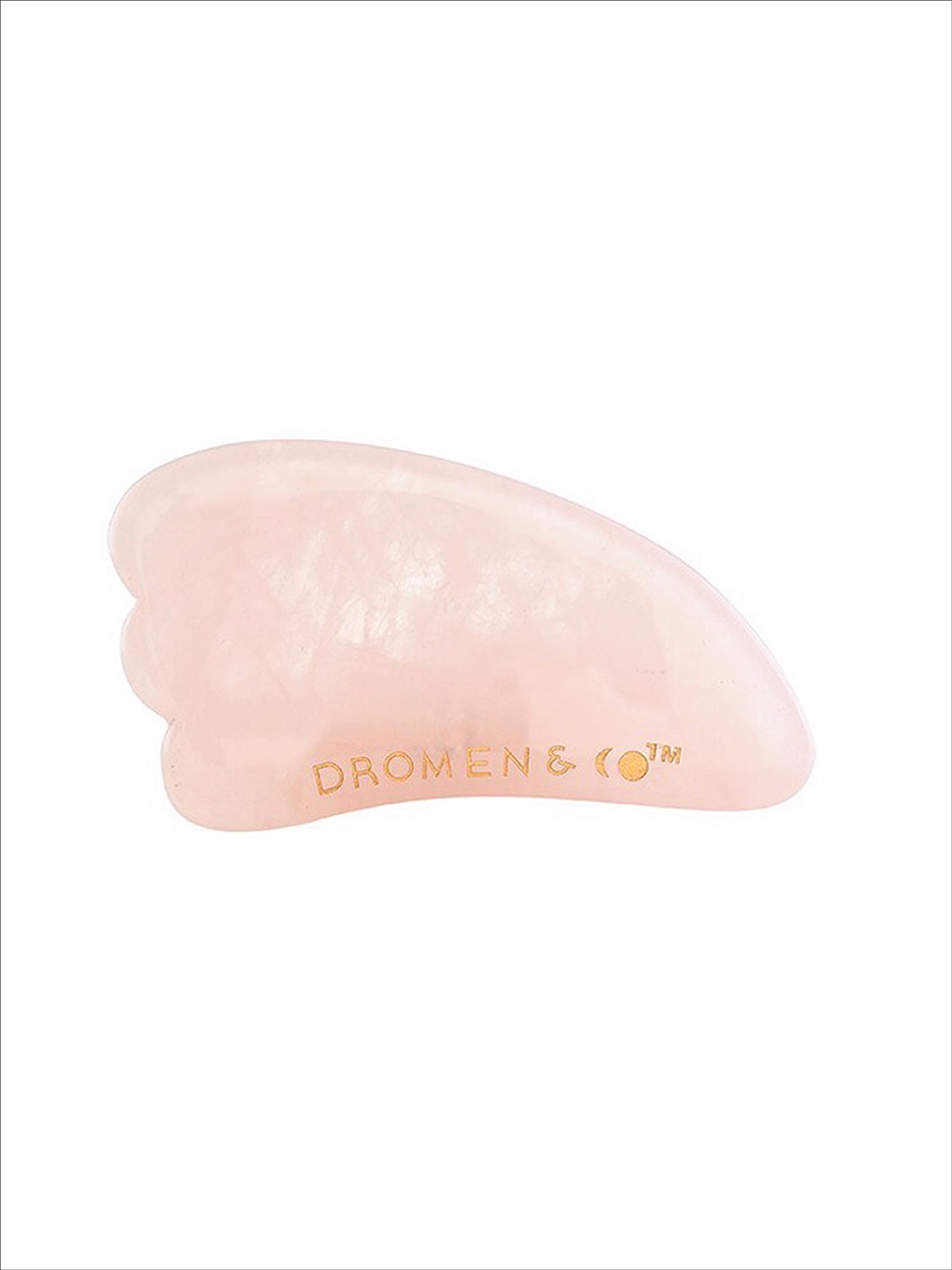 

DROMEN & CO Rose Quartz Teardrop Gua Sha Stone, Pink