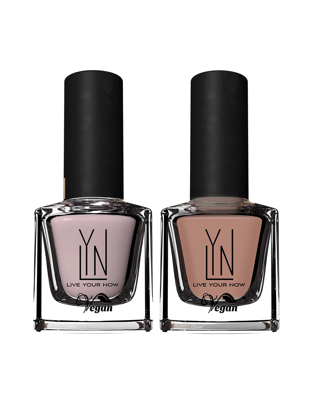 

LYN LIVE YOUR NOW 2 Pc Iced Caramel Frappe & U Look Thru Me Fast Dry Nail Paint - 16 ml, Nude