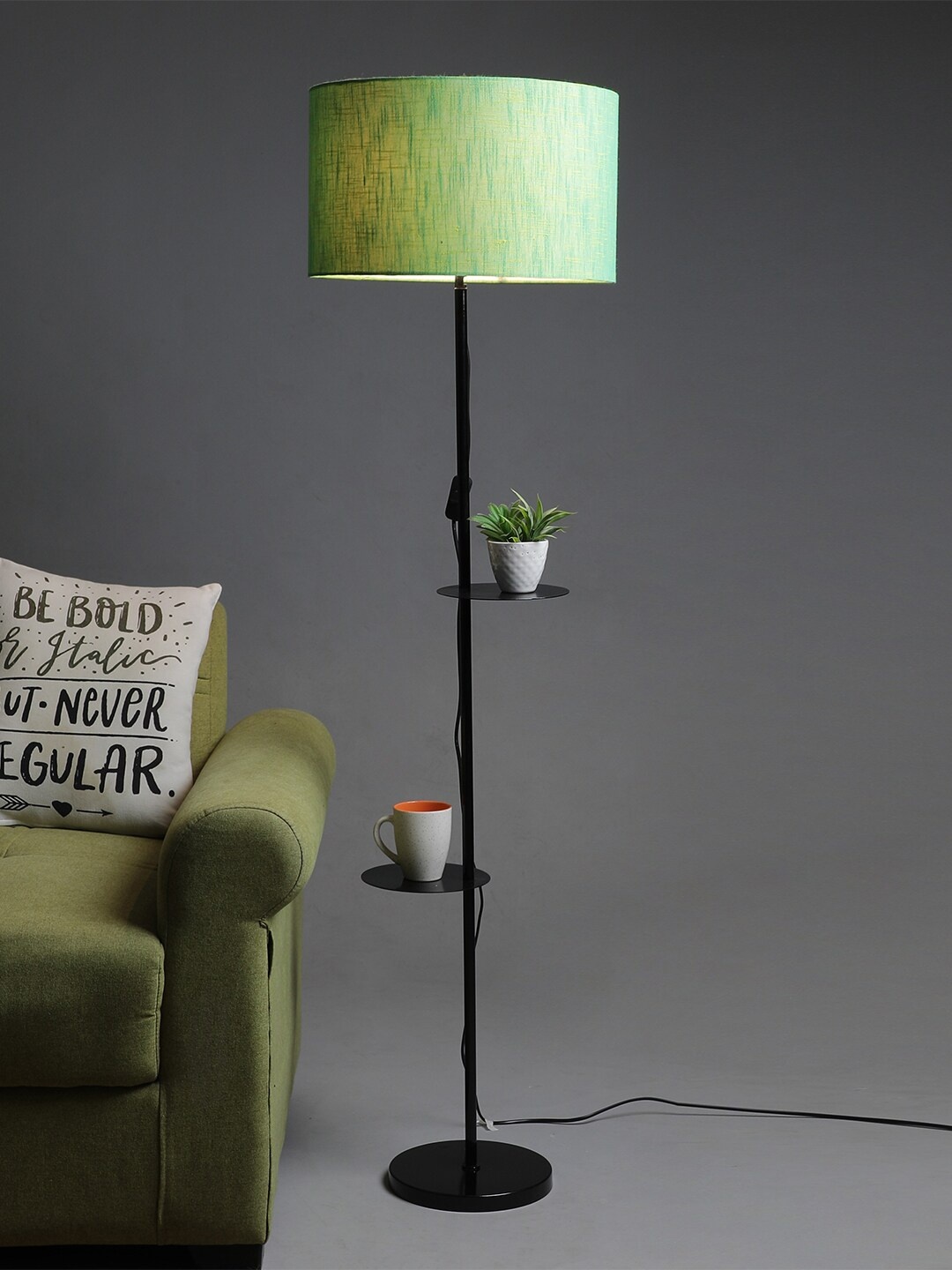 

SANDED EDGE Black Shelf Lamp