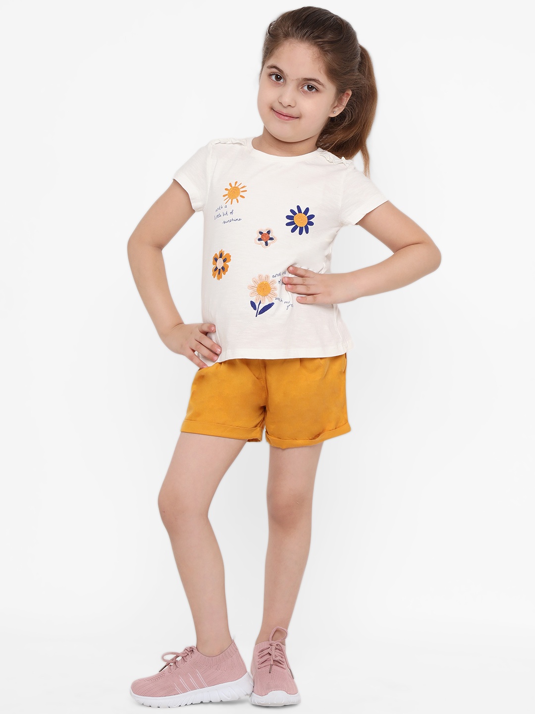 

Nauti Nati Girls White Clothing Set