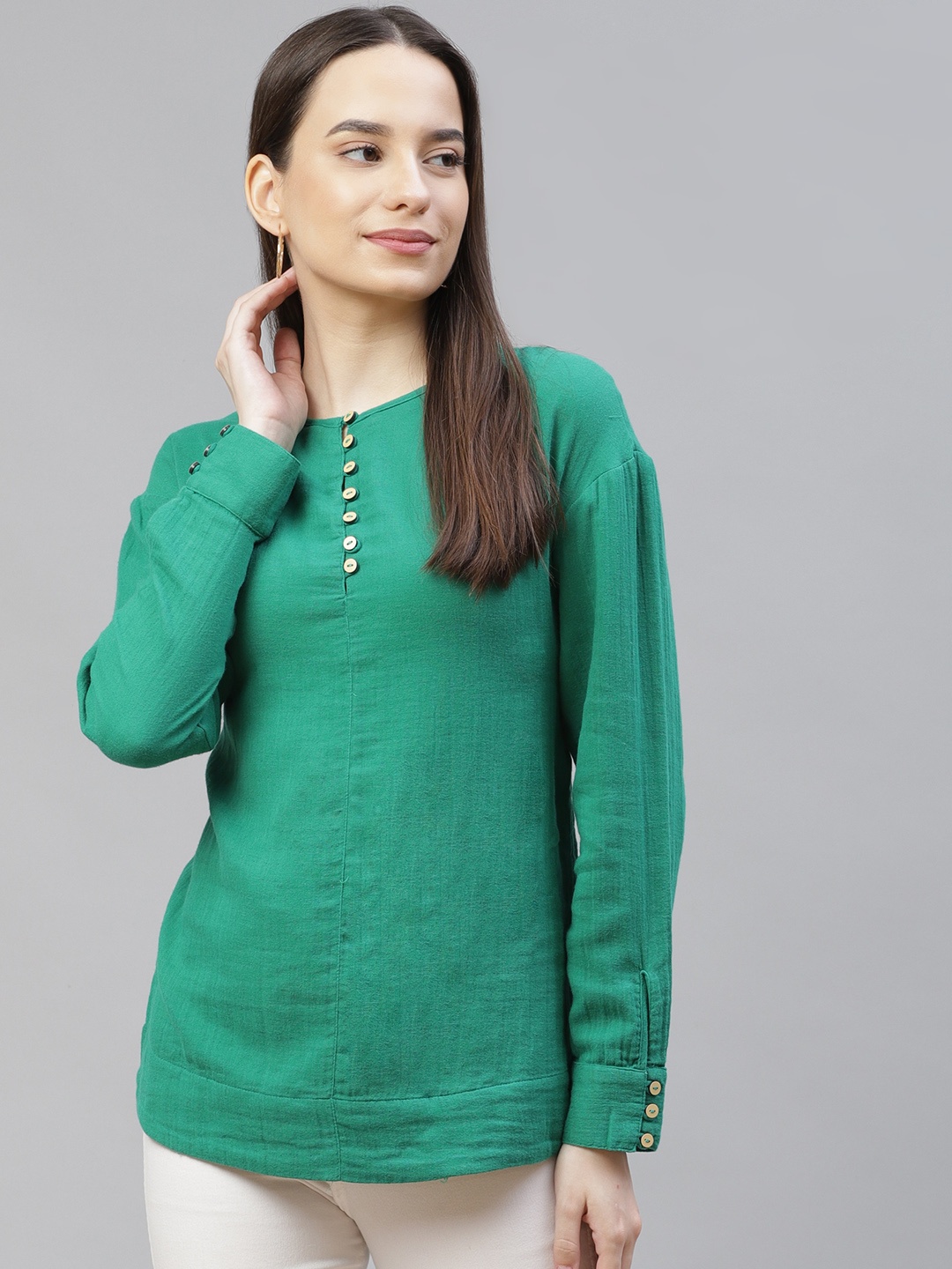 

Marks & Spencer Green Regular Top