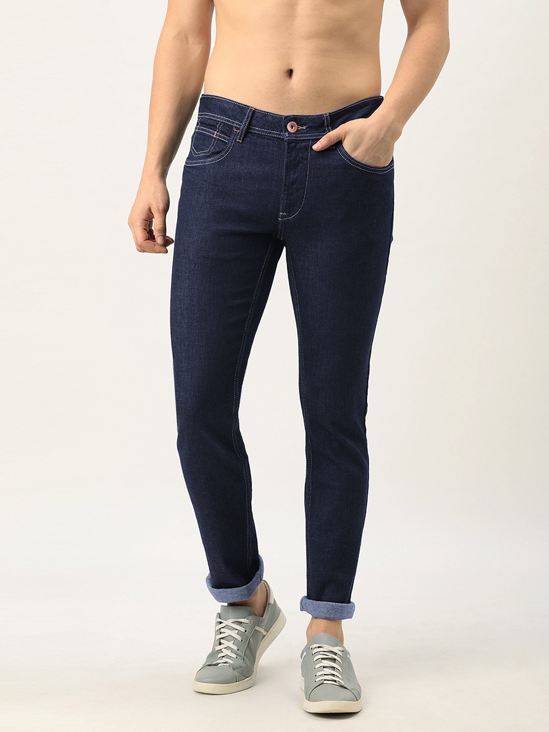 

Flying Machine Men Blue Micheal Slim Tapered Fit Stretchable Jeans