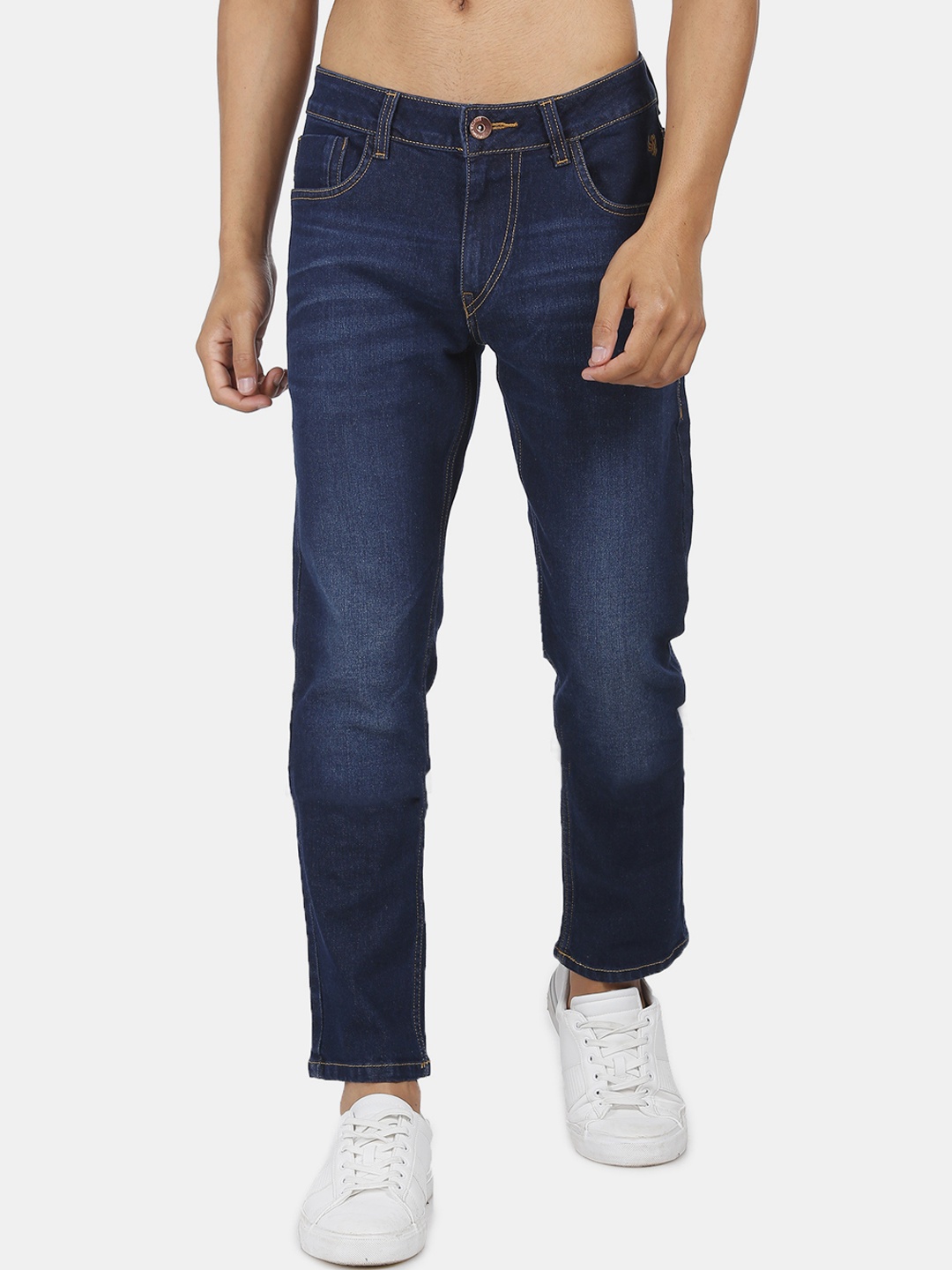 

Flying Machine Men Navy Blue Slim Fit Light Fade Stretchable Jeans