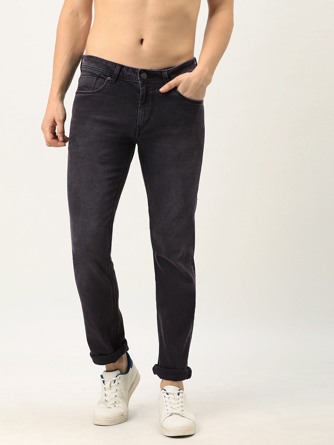 

Flying Machine Men Black Slim Fit Stretchable Jeans