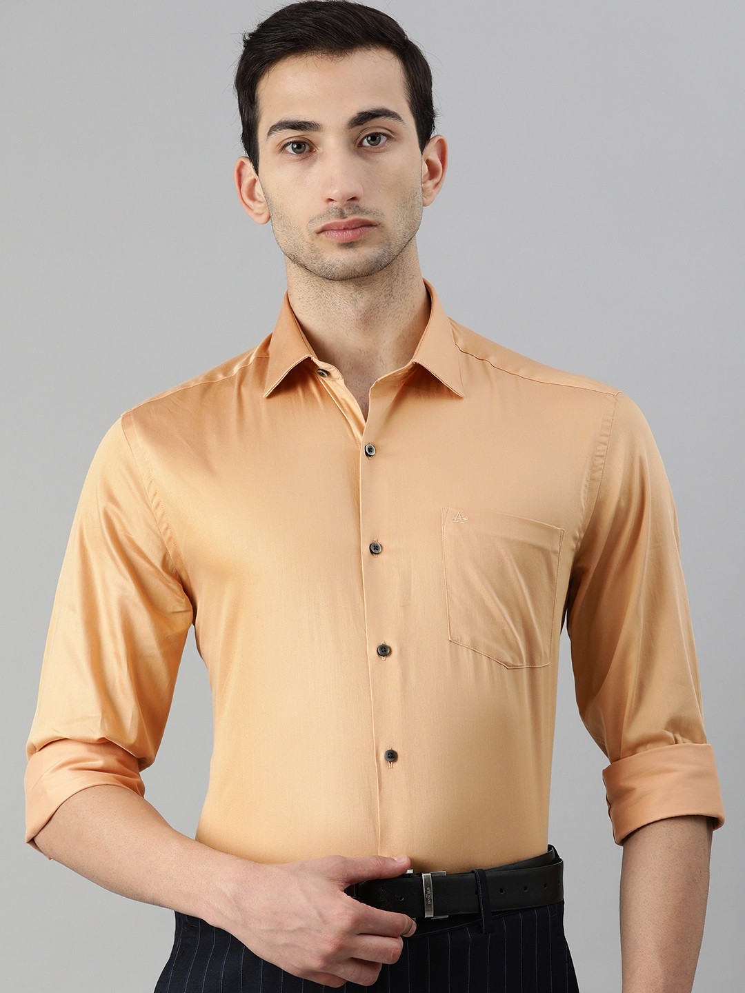 

Arrow Men Beige Slim Fit Formal Shirt