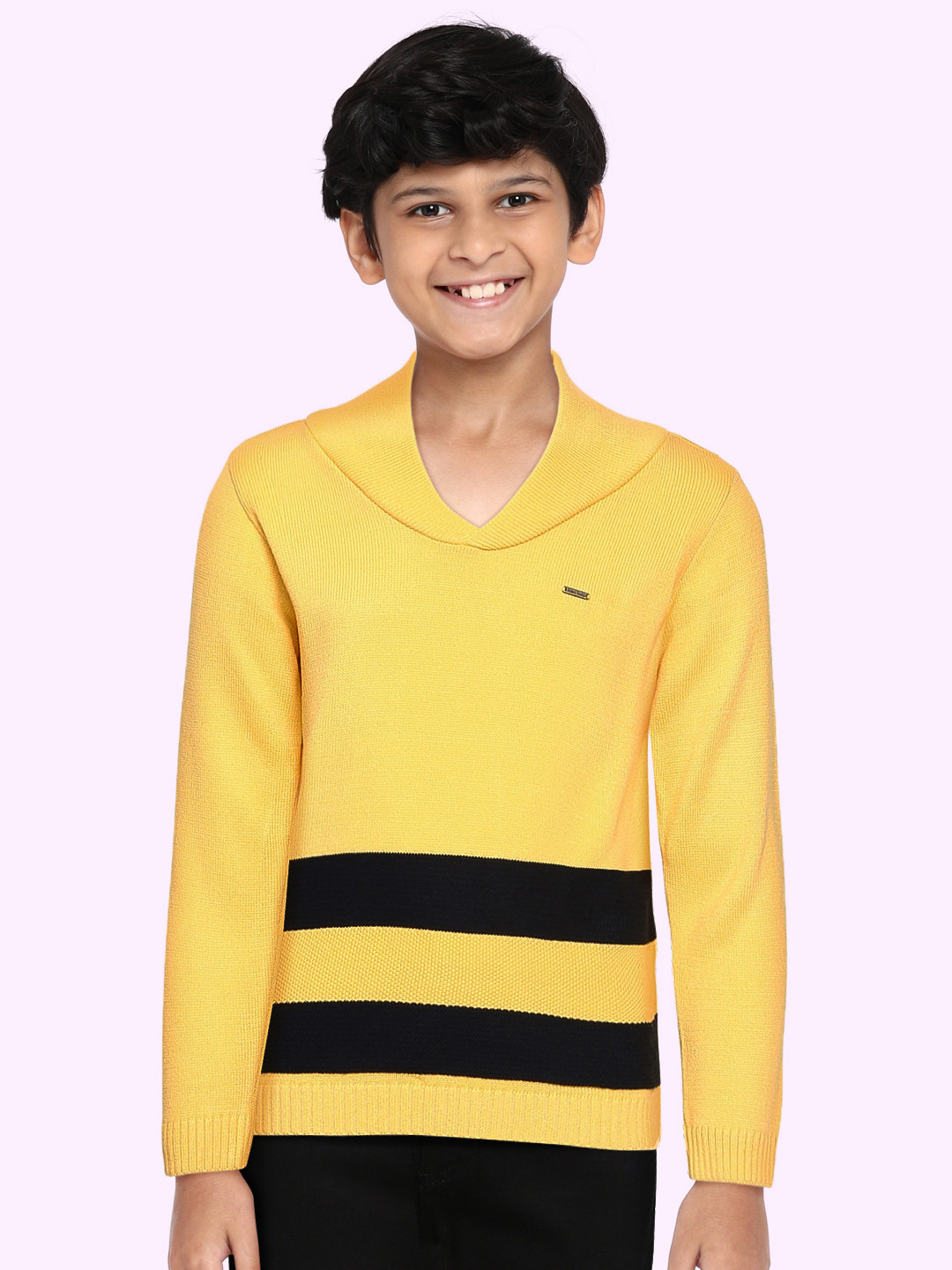 

Allen Solly Junior Boys Yellow Striped