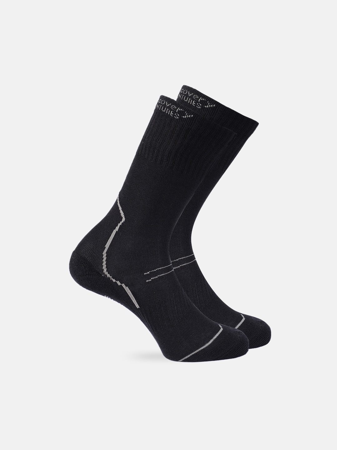 

Roadster x Discovery Adventures Men Navy Blue Work Wear Calf Length Socks Pack of 2, Black