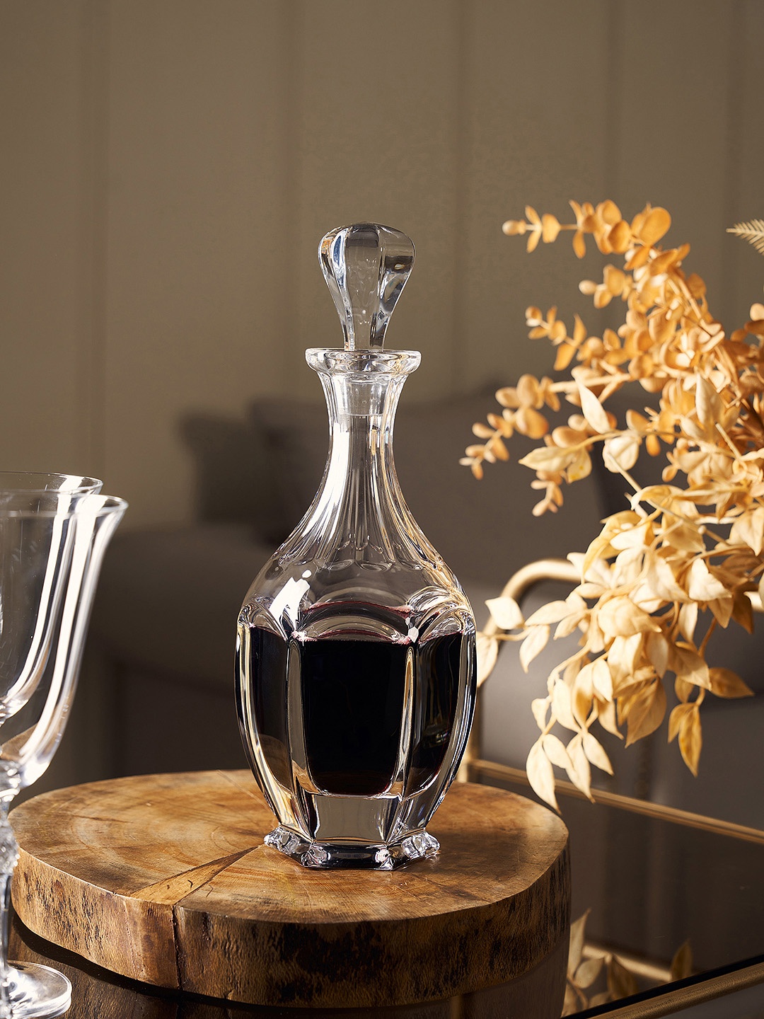 

Pure Home and Living Transparent Handcrafted Safari Glass Decanter