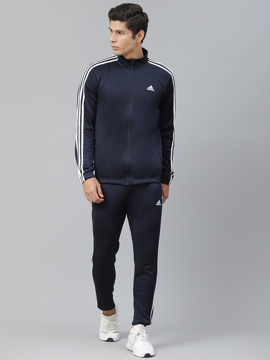 

ADIDAS Men Navy Blue Solid MTS Athl Tiro Tracksuit