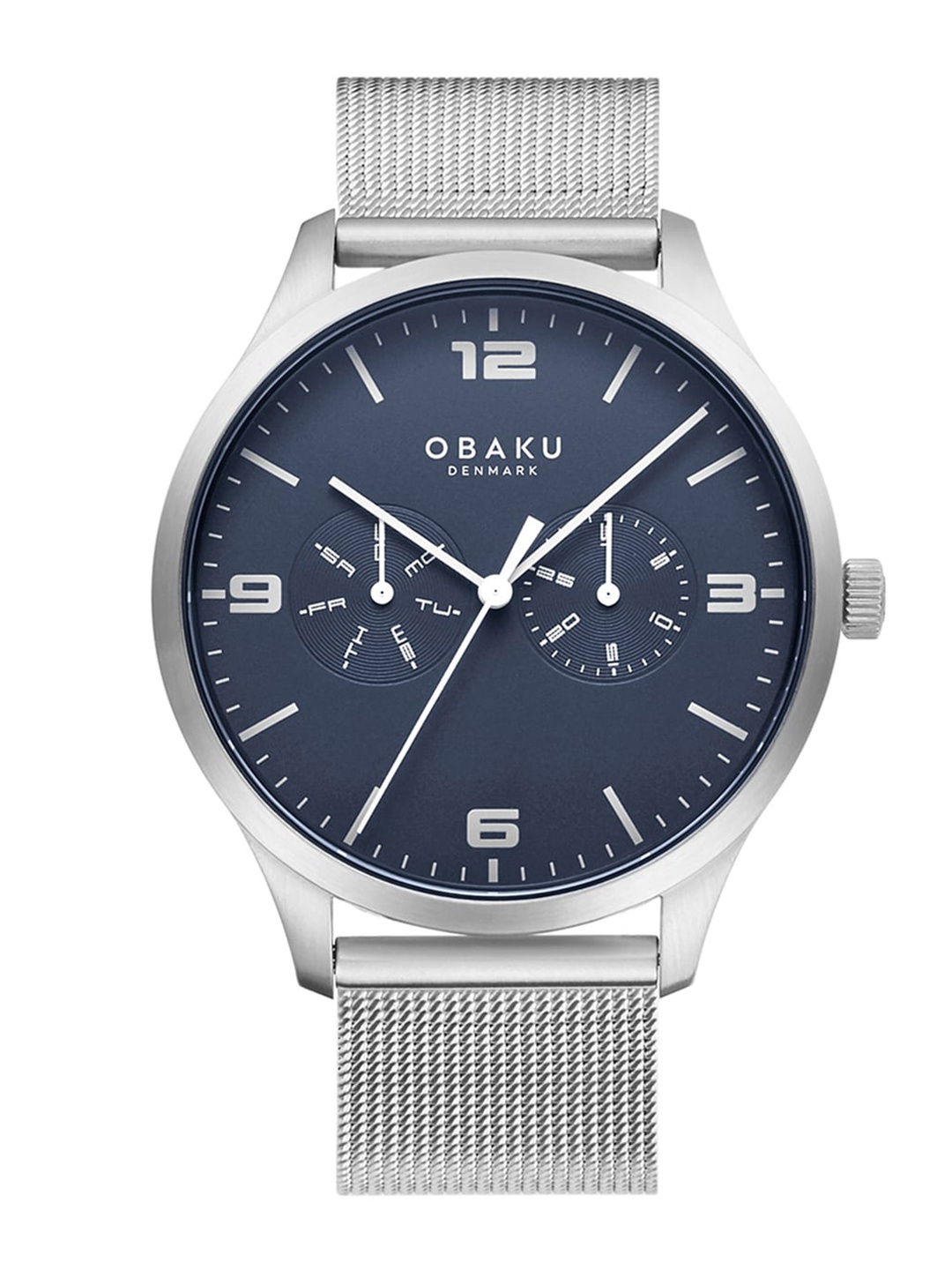 

Obaku Men Blue Analogue Watch V249GMCLMC