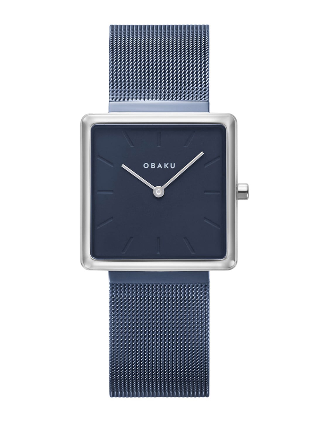 

Obaku Women Navy Blue Analogue Square Dial Watch