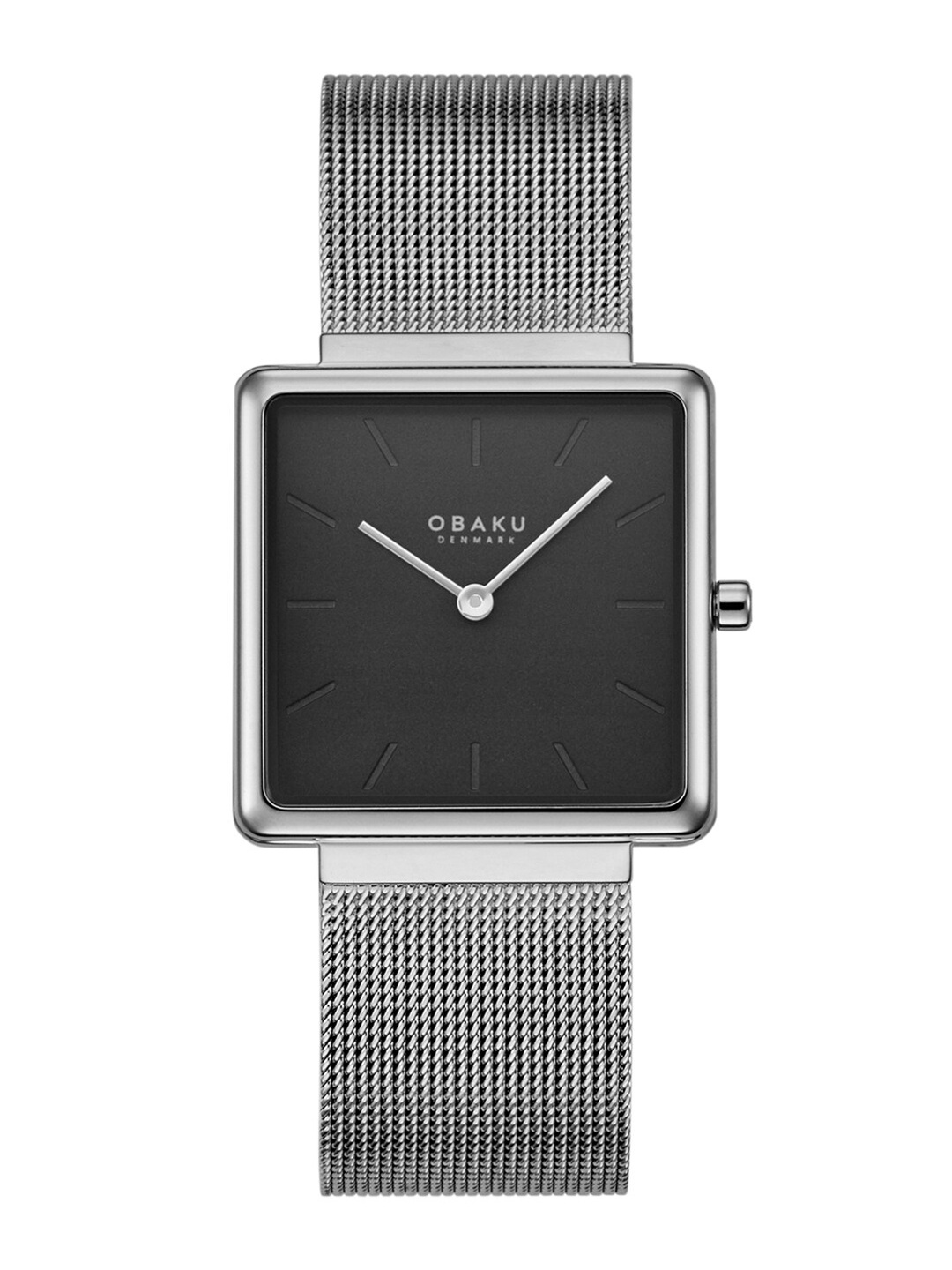 

Obaku Women Black Analogue Square Dial Watch
