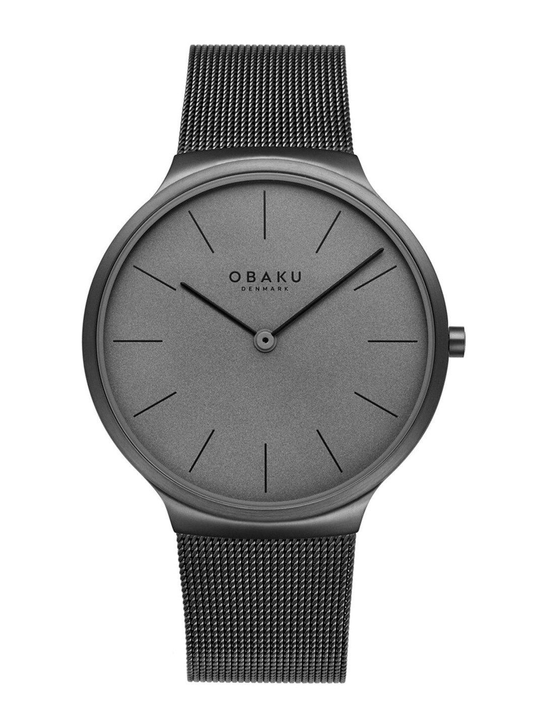 

Obaku Men Grey Analogue Round Dial Watch