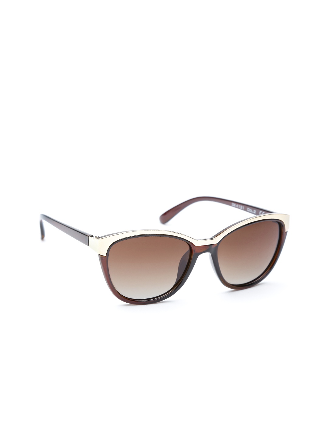 

Daniel Klein Women Polarised Oval Sunglasses DK4131-COL 2, Brown