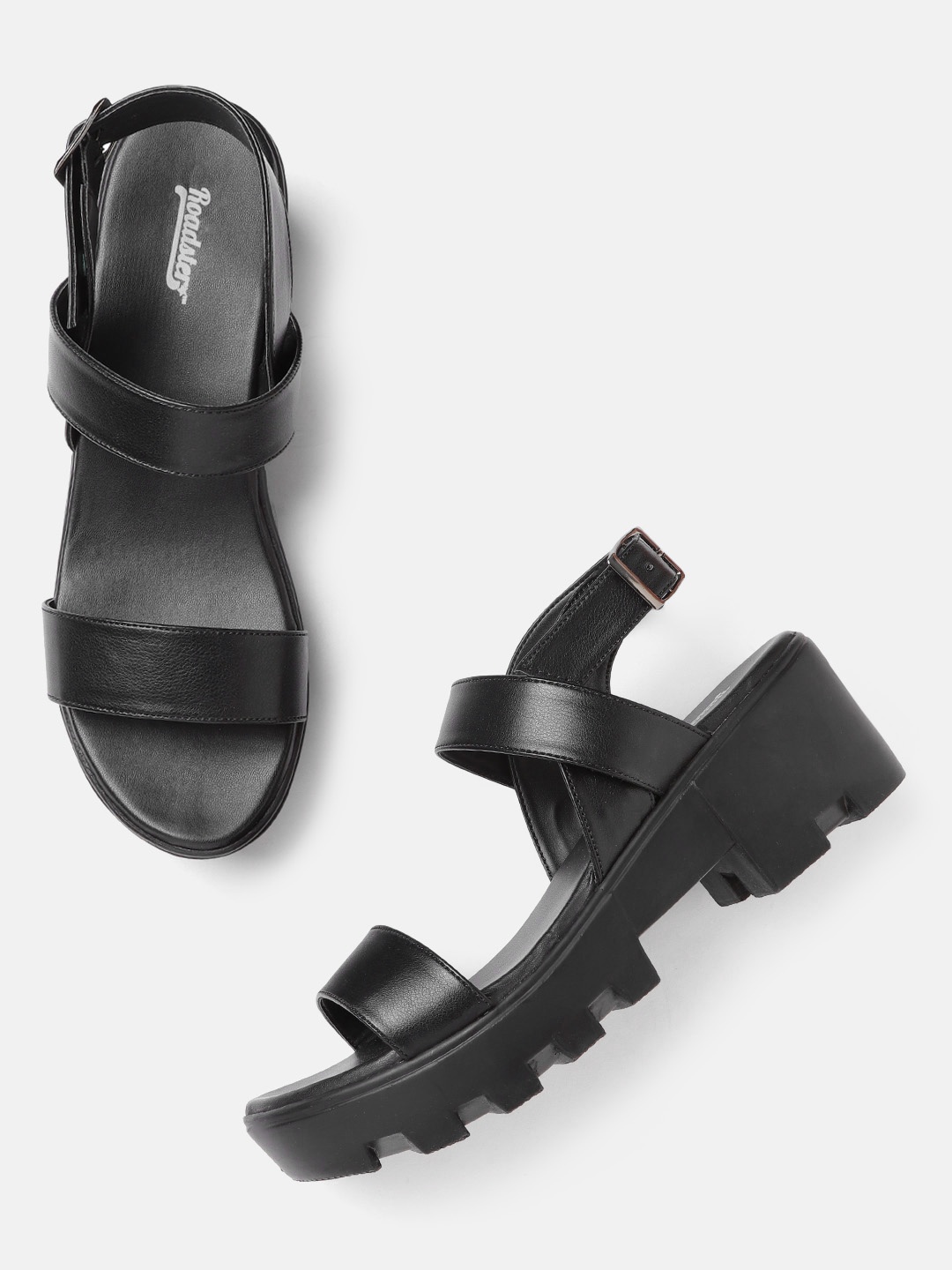 

Roadster Women Black Solid Platform Heels