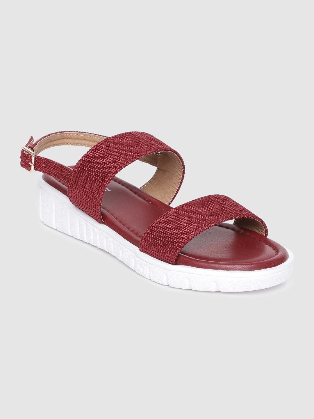 

Roadster Women Maroon Open Toe Flats