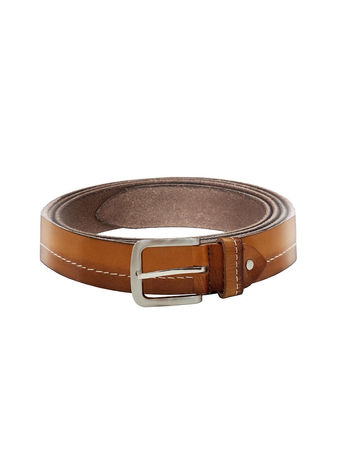 

WildHorn Men Tan Brown Solid Leather Belt