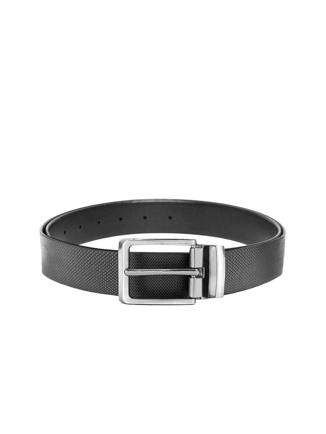 

WildHorn Men Black Solid Leather Belt