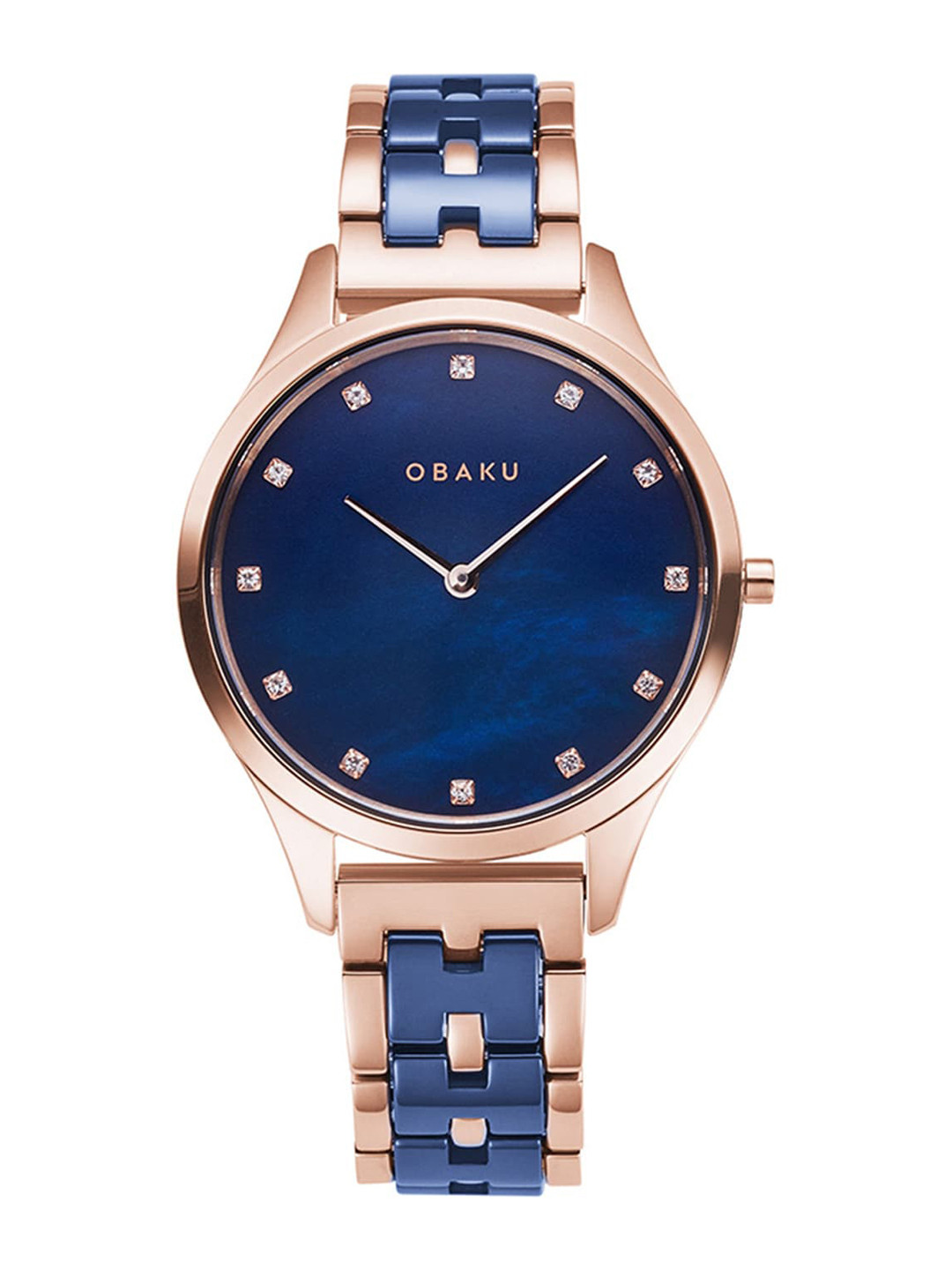 

Obaku Women Blue Round Dial Analogue Watch V217LXVLSL