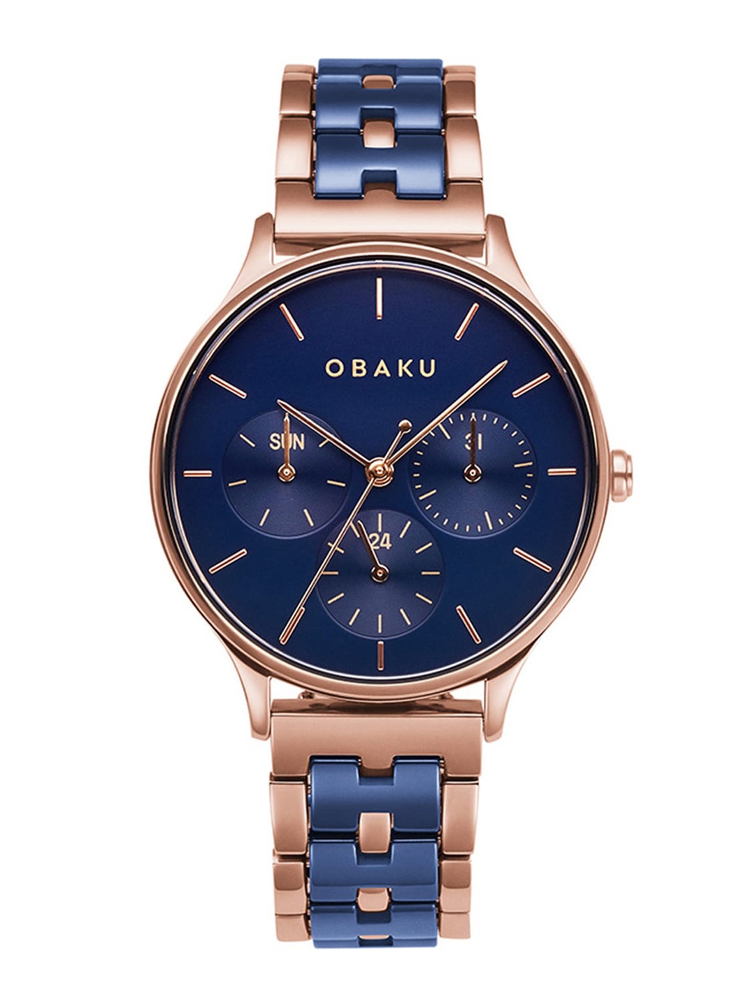 

Obaku Women Blue Analogue Watch V212LMVLSL