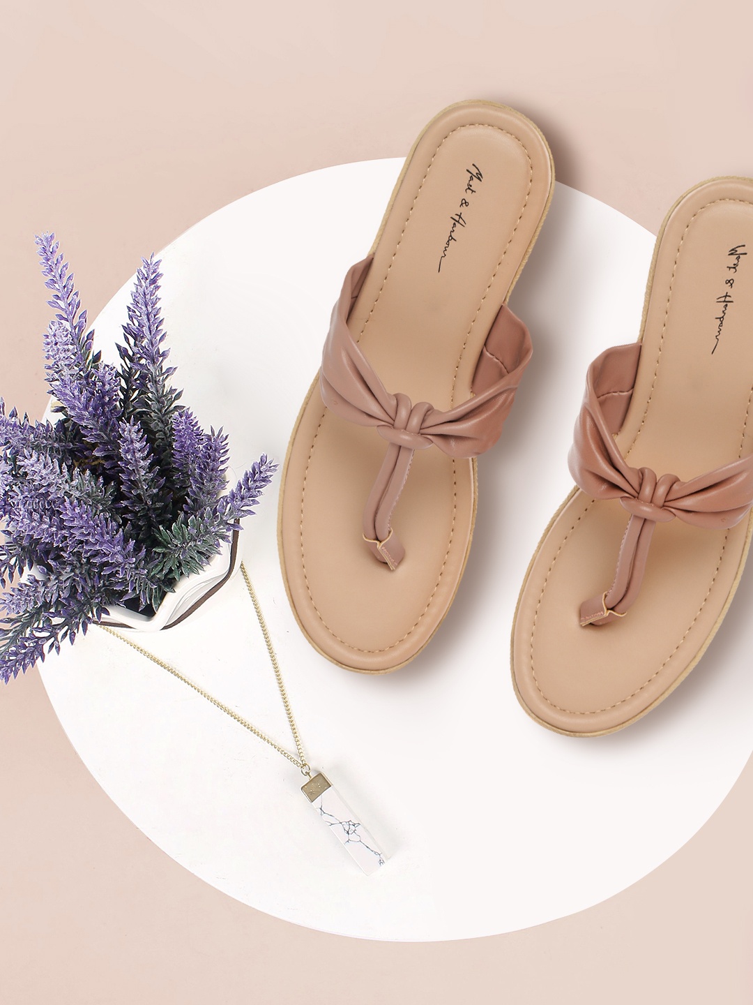 

Mast & Harbour Women Dusty Pink Solid Wedges