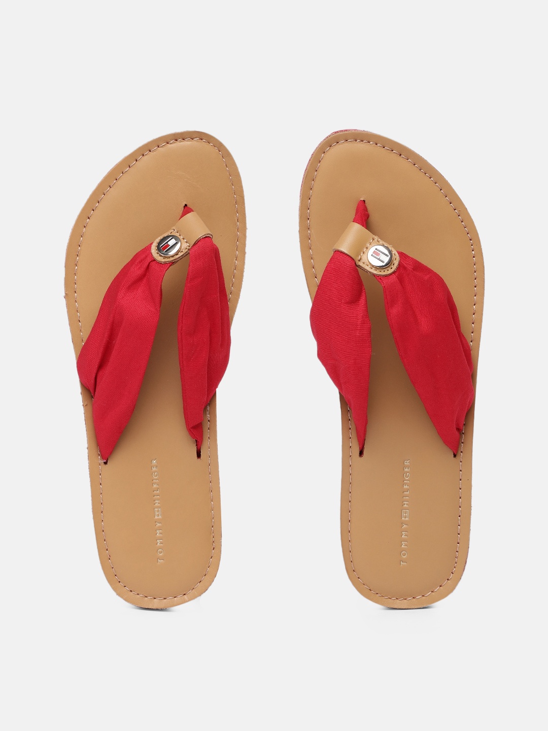 

Tommy Hilfiger Women Red Solid Thong Flip-Flops