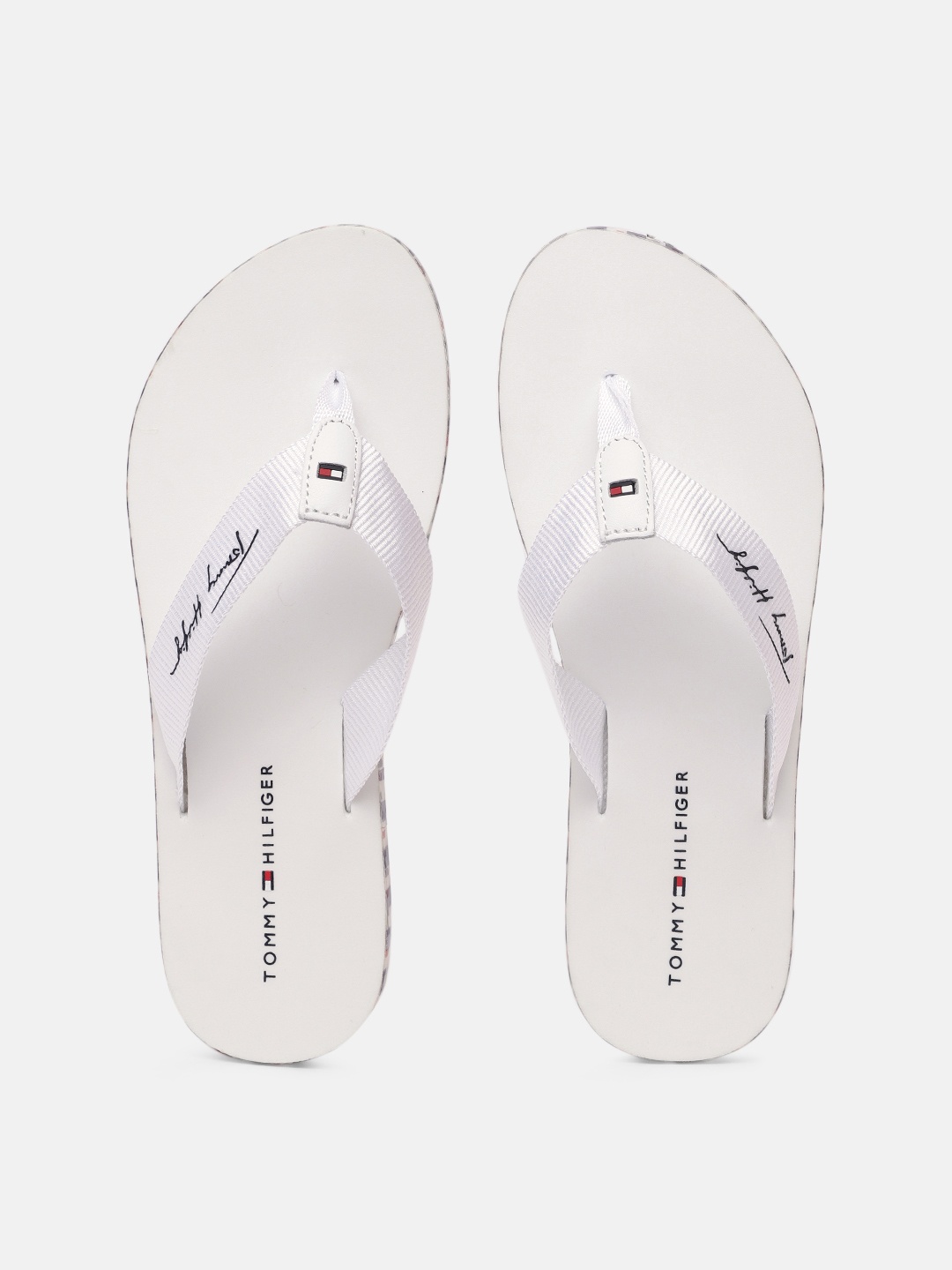 

Tommy Hilfiger Women White Printed Thong Flip-Flops