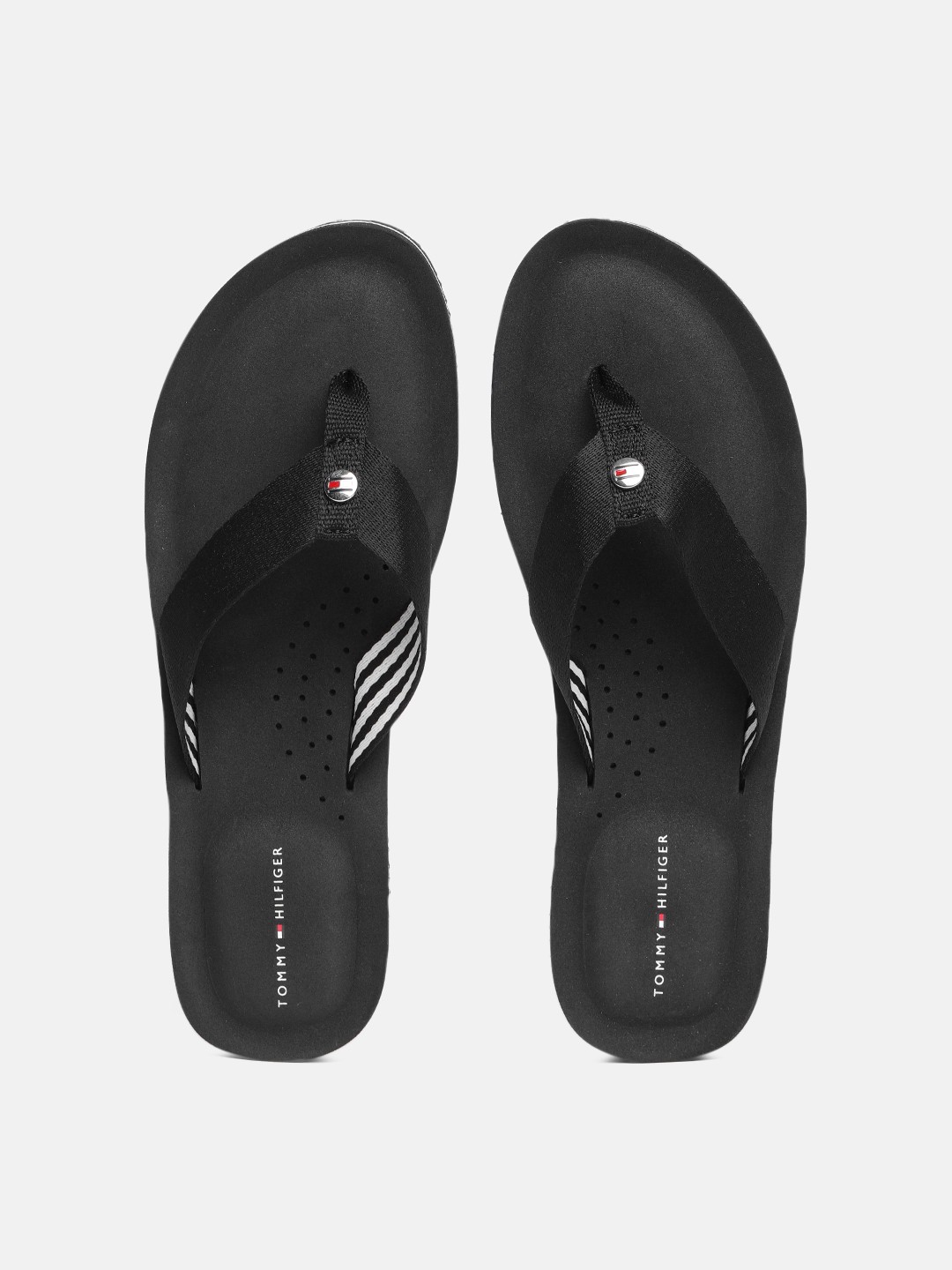 

Tommy Hilfiger Women Black Solid ESSENTIAL COMFY Thong Flip-Flops