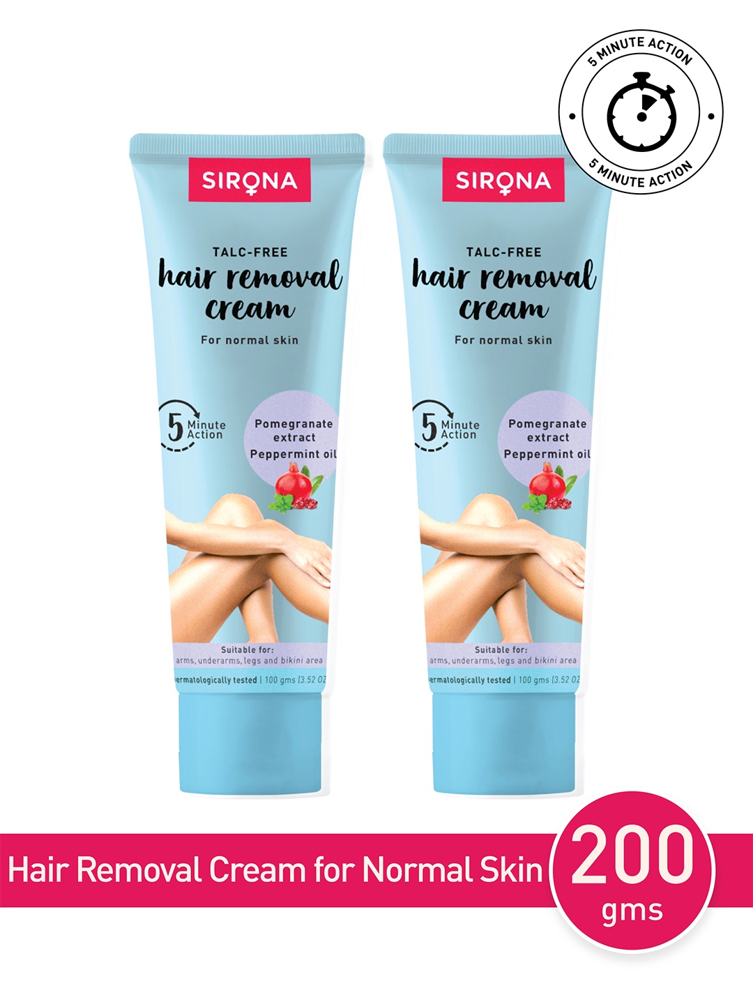 

Sirona Set of 2 Hair Removal Creams, White